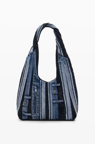 Sac moyen ovale en denim patch - Desigual - Modalova
