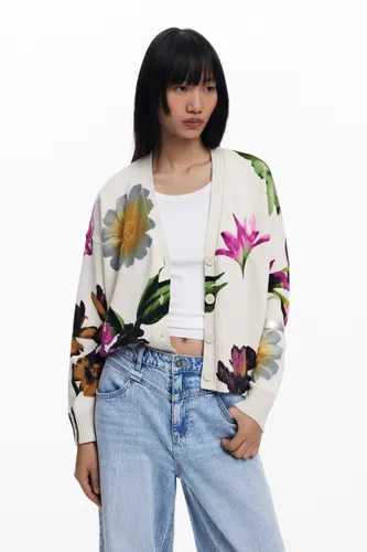 Cardigan à imprimé floral - Desigual - Modalova