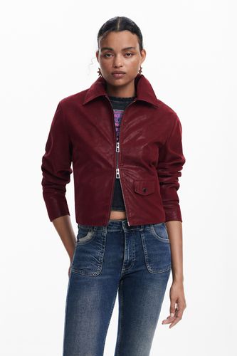 Blouson effet cuir brillant - Desigual - Modalova