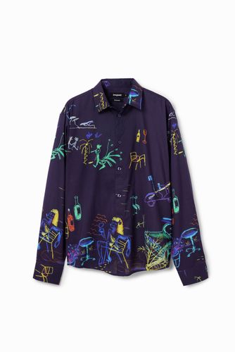 Chemise illustrations manches longues - Desigual - Modalova