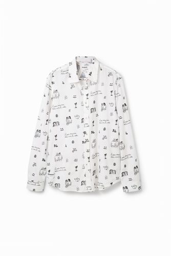 Chemise voile broderies - Desigual - Modalova