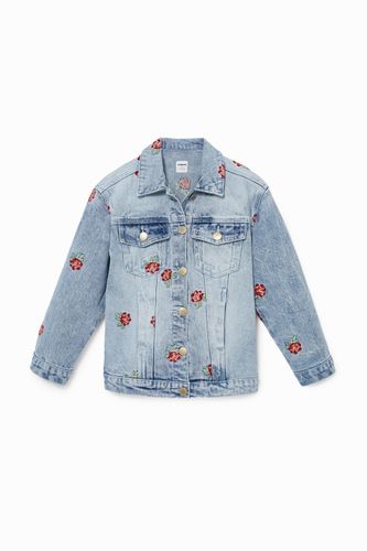 Blouson en jean roses - Desigual - Modalova