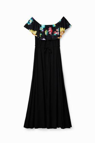 Robe longue volant floue - Desigual - Modalova