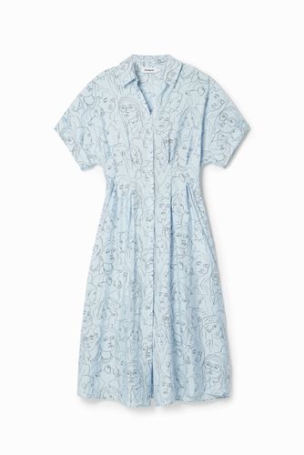 Robe chemise visages - Desigual - Modalova