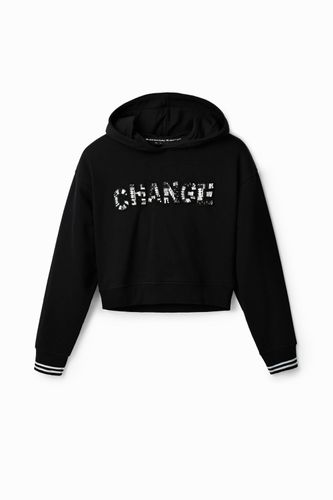 Sweat-shirt court patch "Change" - Desigual - Modalova