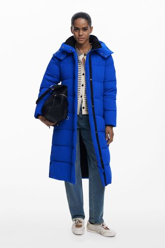 Veste matelassée longue avec ceinture - Desigual - Modalova