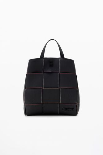 Sac à dos S tressé avec surpiqûres - Desigual - Modalova
