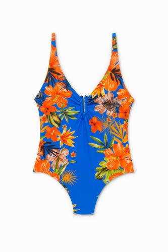 Maillot de bain imprimé fleuri latéral - Desigual - Modalova