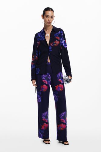 Pantalon fluide à fleurs - Desigual - Modalova