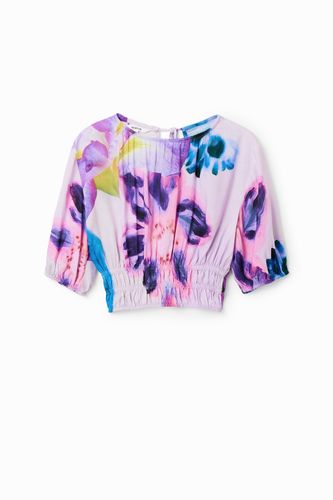 Blouse courte fleurs M. Christian Lacroix - Desigual - Modalova