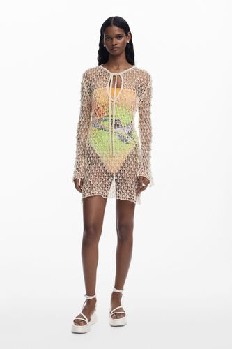 Robe en crochet avec perles - Desigual - Modalova