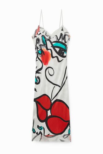 Robe façon lingerie imprimé " El beso " - Desigual - Modalova