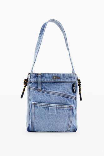 Sac cabas en denim moyen - Desigual - Modalova