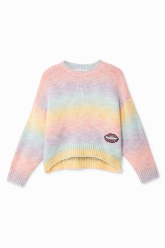 Pull oversize maille arc-en-ciel - Desigual - Modalova