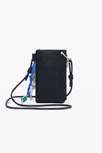 Porte-téléphone effet cuir avec logo - Desigual - Modalova