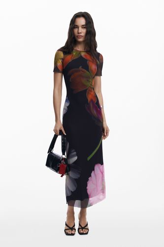 Robe en tulle à fleurs - Desigual - Modalova