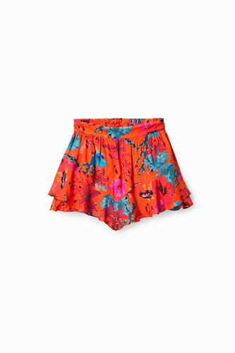 Mini-jupe pantalon coraux - Desigual - Modalova