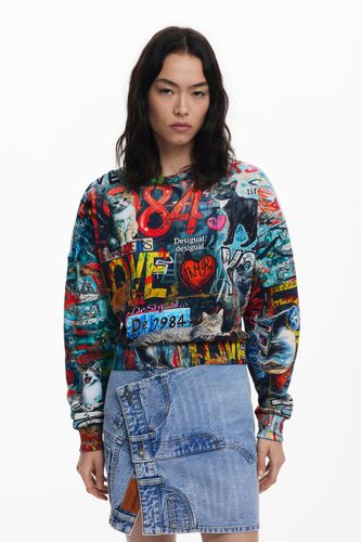 Sweat-shirt graffitis - Desigual - Modalova