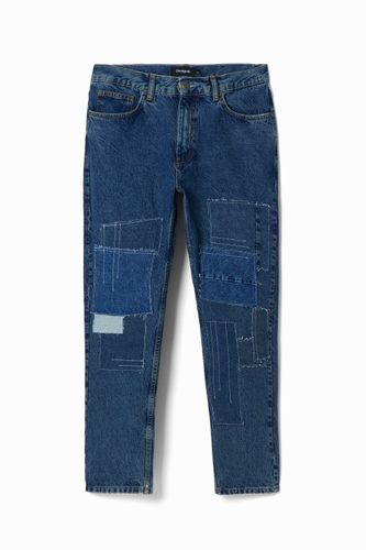 Jean carotte patchwork - Desigual - Modalova