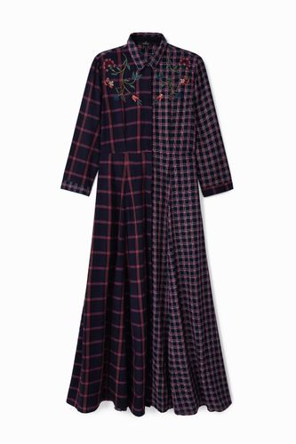 Robe chemise longue tartan - Desigual - Modalova