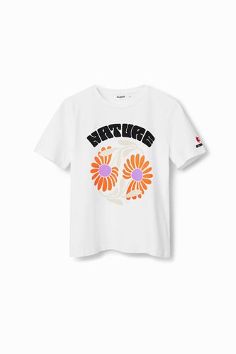 T-shirt "Save Nature" fleurs - Desigual - Modalova