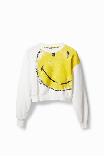 Sweat-shirt court avec Smiley® - Desigual - Modalova