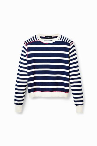 Pull rayures marines - Desigual - Modalova