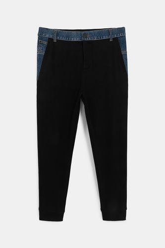 Pantalon jogger coton ouaté jean - Desigual - Modalova