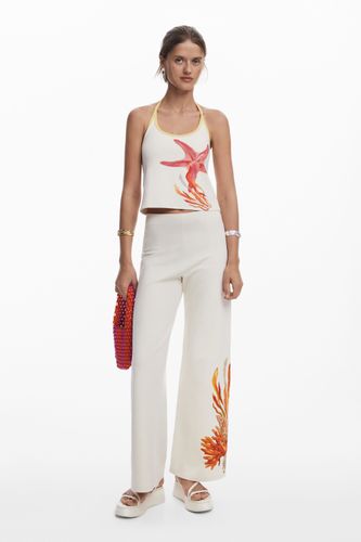 Pantalon élastique coquillages - Desigual - Modalova