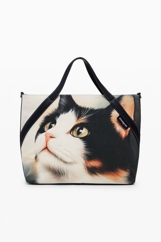 Grand sac shopper chat - Desigual - Modalova