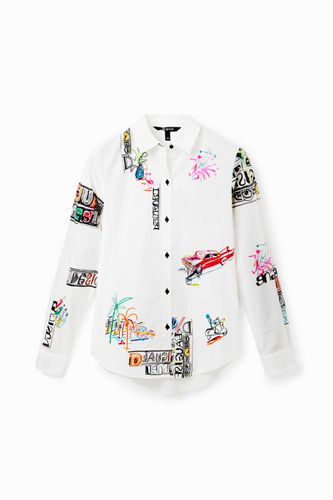 Chemise manches longues illustrations - Desigual - Modalova