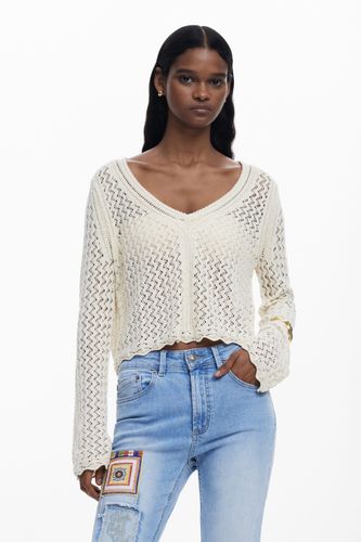 Pull court ajouré - Desigual - Modalova