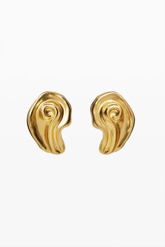 Boucles d'oreilles coquillage plaqué or Zalio - Desigual - Modalova