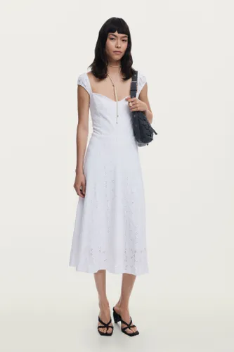 Robe midi brodée - Desigual - Modalova