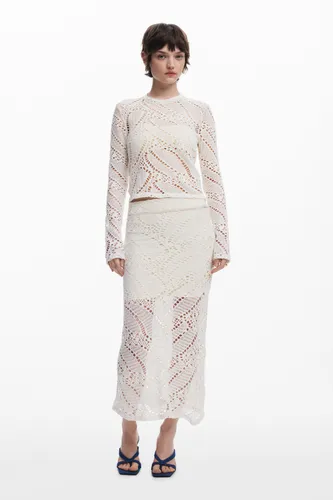 Jupe en dentelle - Desigual - Modalova