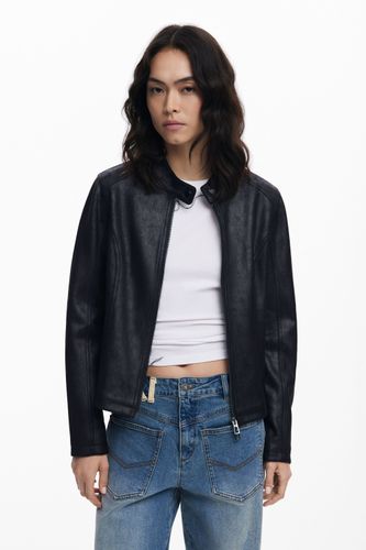 Veste effet cuir combiné - Desigual - Modalova