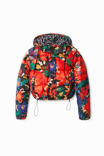 Veste courte matelassée fleurie - Desigual - Modalova