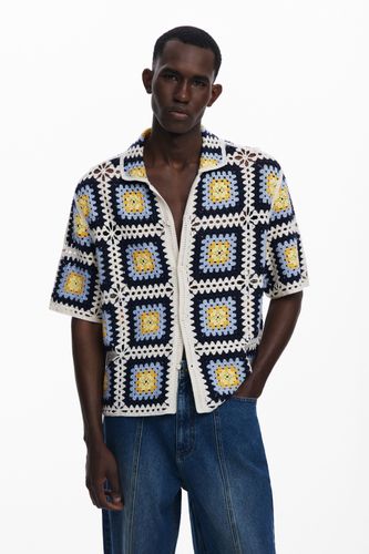 Chemise à manches courtes en crochet - Desigual - Modalova