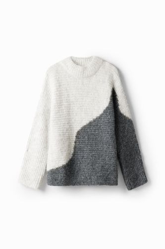 Pull oversize bicolore - Desigual - Modalova