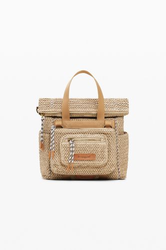 Sac à dos Voyager en raphia moyen - Desigual - Modalova