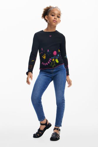 Pull imprimé étoiles - Desigual - Modalova