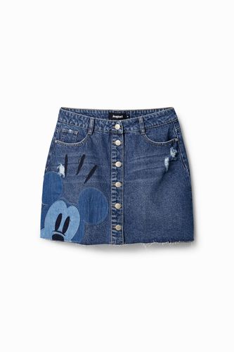 Mini-jupe en jean patch Mickey Mouse - Desigual - Modalova