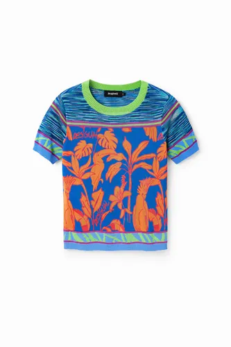 T-shirt tropical maille - Desigual - Modalova