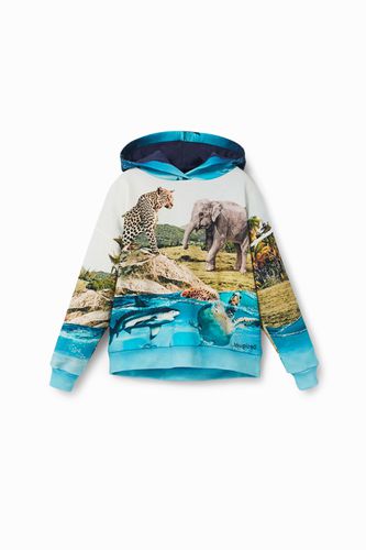 Sweat-shirt animaux africains - Desigual - Modalova