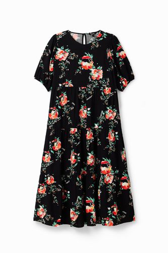 Robe midi fleurie - Desigual - Modalova