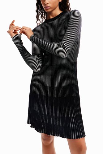 Robe courte tissu côtelé - Desigual - Modalova