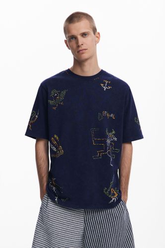 T-shirt à broderies tribales - Desigual - Modalova