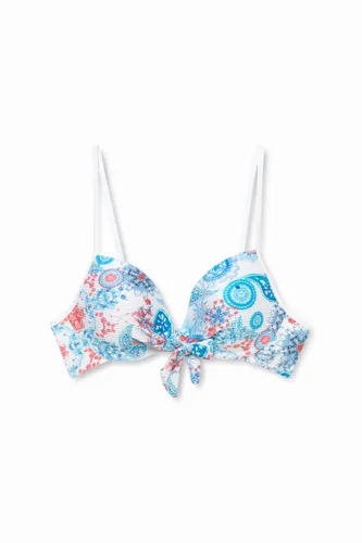 Top bikini imprimé plissé - Desigual - Modalova