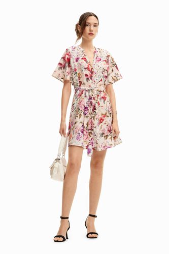 Robe courte à fleurs - Desigual - Modalova