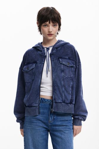 Sweat-shirt imprimé denim - Desigual - Modalova